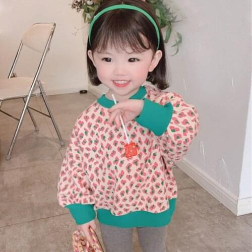 Girls' Sweatshirts Babys Kids 2021 Luxury Design Spring Autumn Top Toddler Pullover Beach Overcoat Outdoor Cotton Childrens Cl
