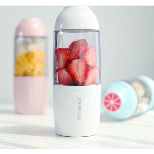 Vitamer Vitamin Juice Cup Electric Portable Rechargeable Fruit Juice Maker Lemon Milk Shake Portable Mixing Cup