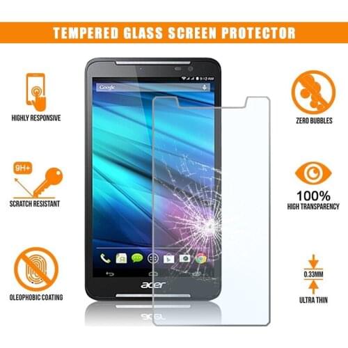 Tablet Tempered Glass Screen Protector Film Cover for Acer Iconia Talk S Full Screen Anti-Scratch Explosion-Proof Screen 9H