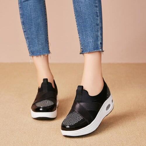 Platform Wedge Women Running Shoes Sport Women Sneakers 2020 Womens Summer Sports Shoes Tennis 2021 Scarpe Donna Deporte B-1195