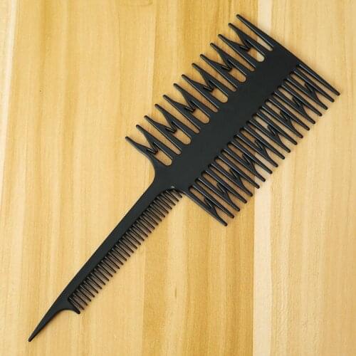 Women Large Salon Professional Hair Dyeing Comb Fish Sections Highlighting Comb Tool Hairdressing Supplies Hair Combs Dropship