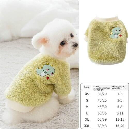Winter Warm and Cute Puppy Dog Teddy Cotton Clothes Bichon Winter Small Puppies Cat Autumn and Winter dog clothes cat clothes