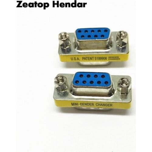 1Pcs 9 Pin RS-232 DB9 Female to Female Serial Cable Gender Changer RS232 Coupler Adapter Connector
