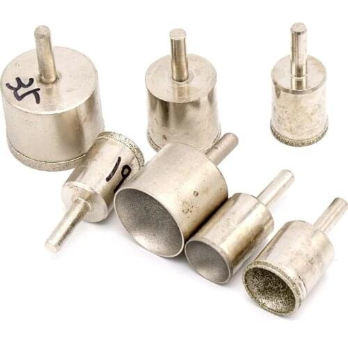 1pcs Fine Rough Sand 3~25mm Diamond Concave Polisher Suction Eye Socket Bead Grinding Head For Jade Bodhi Root Ball Round Beads