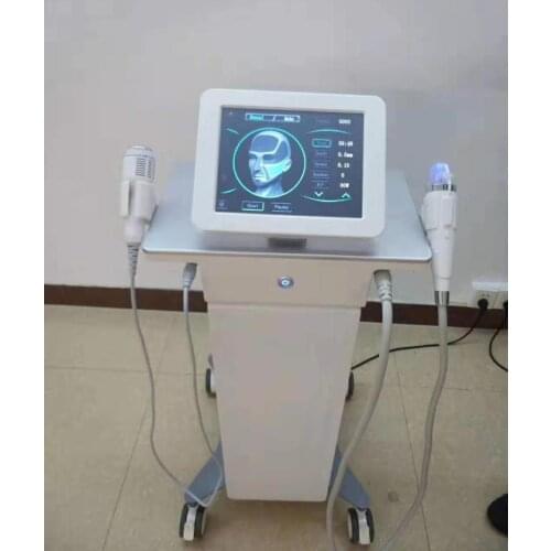 2 in 1 rf fractional micro-needle machine with cold hammer anti-acne shrink pores facial skin care tools stretch marks remover