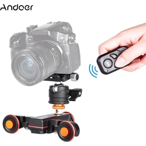 Andoer L4 PRO Camera Video Electric Track Slider Remote Control Ballhead Mount Adapter for Canon Nikon Sony Camera Smartphone