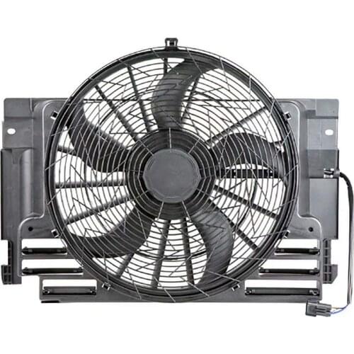 Auto AC A/C Condenser Cooling Fan Assembly for BMW X5 E53 Off-road Vehicle 4.8N 62 265 (360) Petrol 2004 2005 2006 64546921940