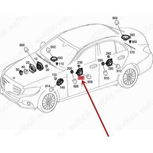 Car Front and rear door horn W213 E220 AMG 205 C180 C250mer ced esb enzG E C class 222 217 S500 253 GLC High woofer