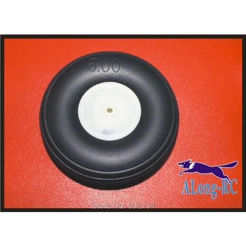 Free shipping sell RC airplane /HOBBY MODEL model spare part PU WHEEL for airplane 127MM wheel 5 inch landing gear wheel -5PCS