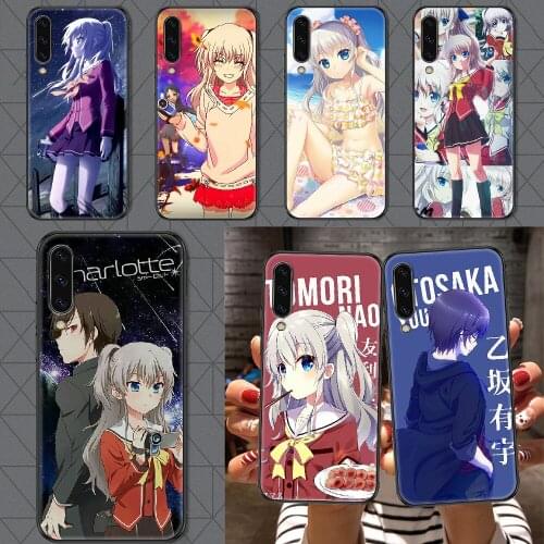 Charlotte Anime Nao Tomori Phone case For Samsung Galaxy A 3 5 7 8 10 20 21 30 40 50 51 70 71 E S 2016 2018 4G black fashion