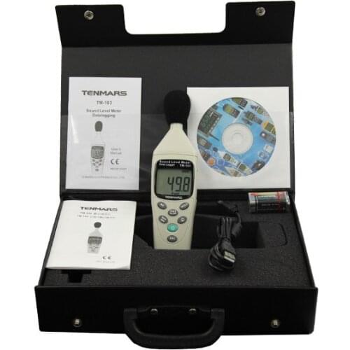 TM-102 Digital Noise Meter Decibel Sound Level Meter with IEC 61672, Type II 30~130dB
