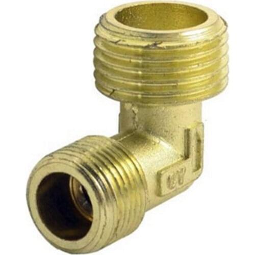 1 Pc Air Compressor Part 3/8"PT x 1/2"PT Male Thread Elbow Fitting Coupler