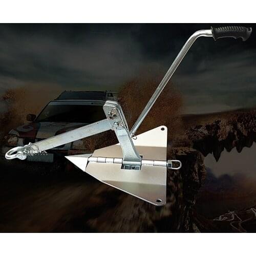 For off-road vehicles Electric winch Ground anchor Folding Outdoor rescue tool winch Self-rescue anchor