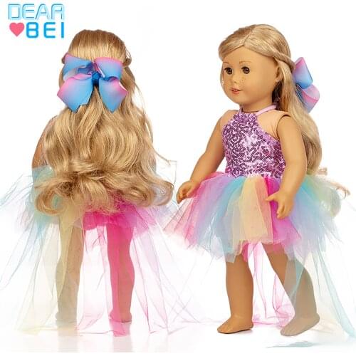 2021 New veil Fit for American Girl Doll Clothes 18-inch Doll , Christmas Girl Gift(only sell clothes)