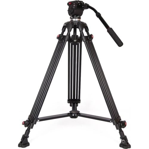 JIEYANG JY0508AM for DSLR SLR Canon Nikon Olympus DV Adjustable Aluminium Alloy Camera Tripod with Handle Fluid Head Carry Bag