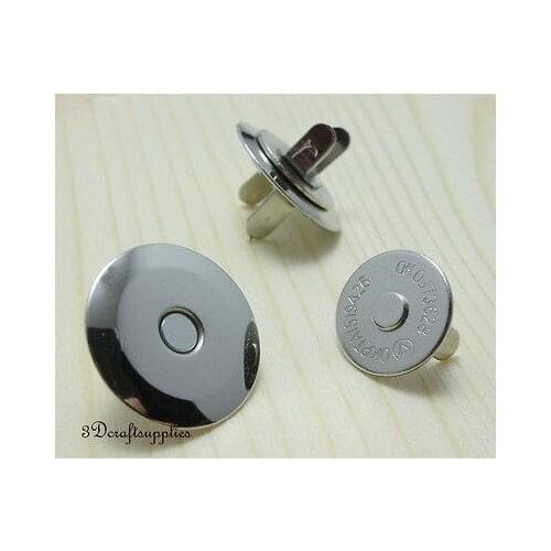 Magnetic Snaps bag button purse Magnetic Snaps button 20 pcs 18 mm nickel F18