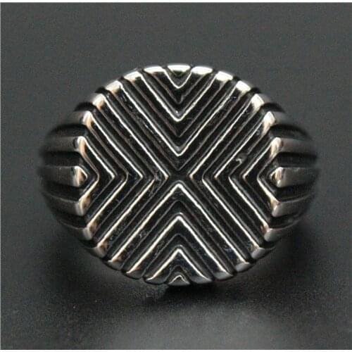 Size 8~13 New Mens Ring 316L Stainless Steel Top Quality Fashion Cool Design Rock Man Ring