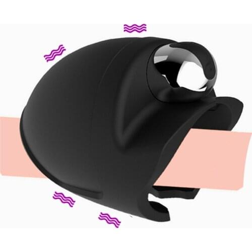 Male Masturbator Penis Vibrator Penile Exerciser Dick Vibrating Cock Ring Erotic Adult Sex Toys For Men Glans Trainer Chastity