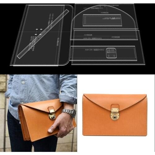 2021 new handbag leather art paper pattern template sewing pattern DIY handmade leather acrylic version type drawings