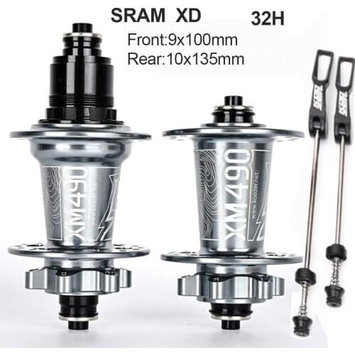 New Koozer XM490 SRAM XD Speed 4 Bearing Hub Mountain Bike Through 32 Holes Disc Brake Bicycle GX XX XG Eagle XD 11s 12Speed 12V
