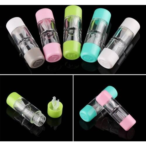 Portable Contact Lens Container Holder Bottle Tube Soaking Box Glasses Protector Container Travel Glasses Holder Accessories