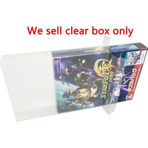 Clear transparent box cover For WIIU Star Fox Zero game Two-disc Bundle Limited Edition display storage PET protective box