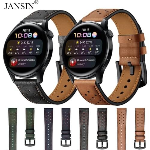 Smartwatch Band For HUAWEI WATCH 3 Pro Leather Watchband Strap For Huawei watch 3 Correa Bracelet Belt Replaceable Accessories