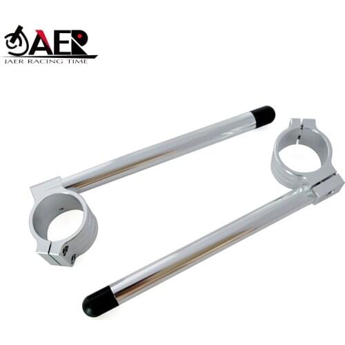 JAER Motorcycle Handlebar Racing Adjustable CNC 33 35 37 41 43 45 46 48 50 51 52 53 54 mm Clip On Ons Fork Handlebars Handle Bar