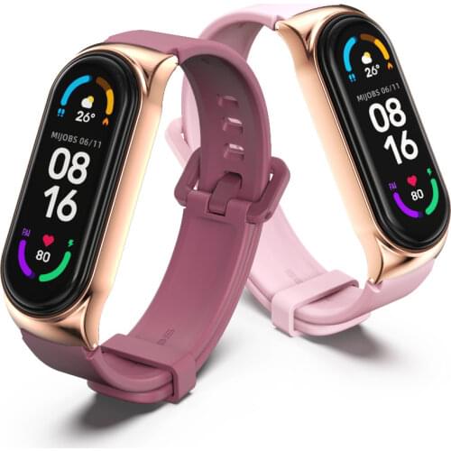 Silicone Straps For Mi Band 5 6 Wristband Bracelet on Mi Band 4 Strap Wrist For Xiaomi Mi Band 3 Strap for Amazfit band 5 Xiomi