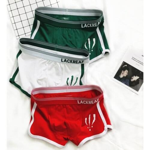 1 Pcs Mens Boxer Shorts Solid Color Men Underwear Cotton Breathable Fashion Mens Panties Comfortable Sports Underpants 2020 New
