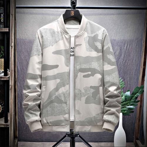 2020 Spring and Autumn Males Jackets Mens Korean-Style Large Size Baseball Uniform Sports Casual Jacket