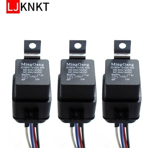 Integrated waterproof automobile relay Auto modification 12V DC 40A + Holder 5Pin