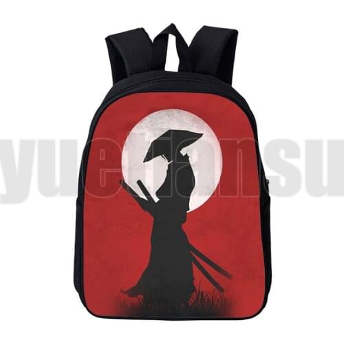 12/16 Inch Japan Samurai Backpack Anime Trendy 3D Backpack Mochila Bushido Samurai Children Bag for Teenager Back To School