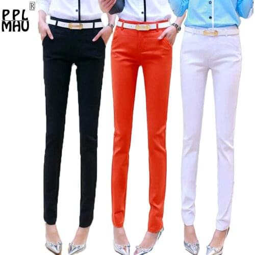 Womens Pencil Large Size Pants 2019 new Casual formal office trousers High-quality Slim Bodycon Pants Elastic Pantalones Mujer