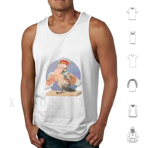 Pop Idol Tank Tops Vest Sleeveless Wild Life Nature Animals Birds Pets Parrot Tropical Sun Pop Art Geometric Game Design Fun