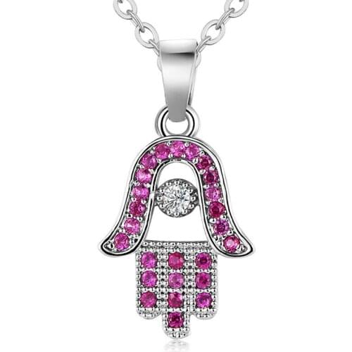 ZSLBS Fashion Crystal Statement Choker Simple Pendant Necklace Women Copper Zircon Stone Charm Necklaces Jewelry Collane Donna