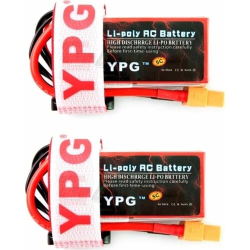 1PCS/2PCS Gartt YPG 4S LiPo Battery 14.8V 850MAH 70C For QAV FPV RC 210 250 ZMR 300 Quadcopter Multirotor Mini Drones