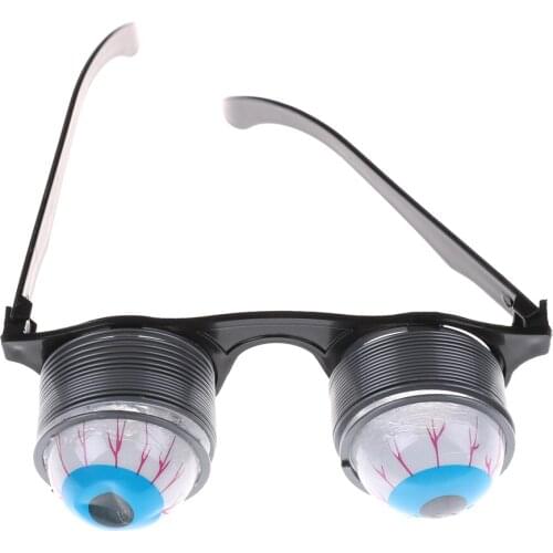 1Pcs Pop Out Eye Drop Eyeball Prank Glasses Horror Scary Party Gags Practical Jokes Funny Toy