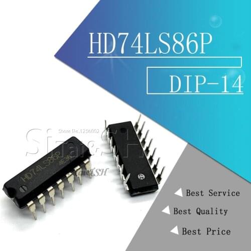 10PCS HD74LS86P DIP14 HD74LS86 DIP SN74LS86N DIP-14 74LS86 SN74LS86AN new and original IC
