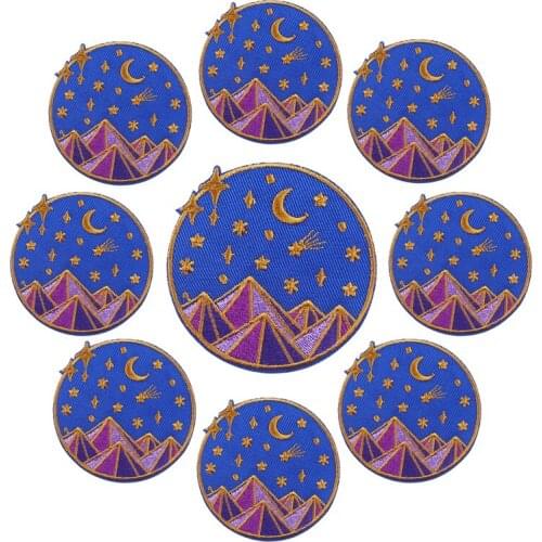 Prajna 10PCS Mountain Camping Patches On Clothes Embroideried Patches For Clothing DIY Iron On Patches For Clothes Outdoor Badge