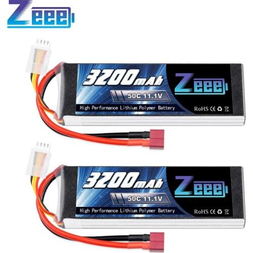2units Zeee 11.1V 50C 3200mAh 3S Lipo Battery with Deans Connector Softcase Battery for RC Airplane Helicopter RC Car Truck Boat