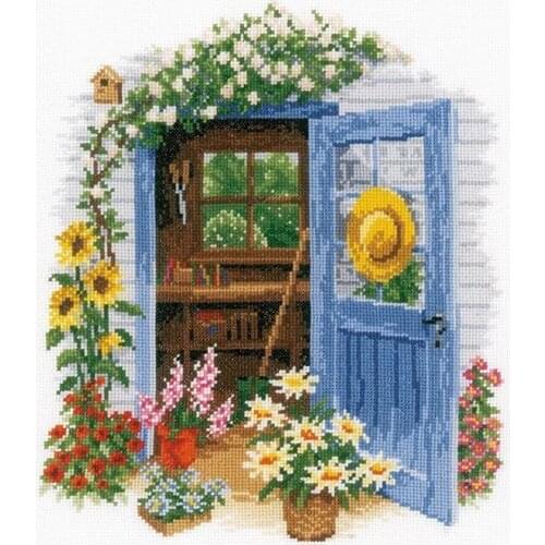 2021 Gold Collection Embroidery My Garden Shed Funny Cross Stitch with 100% Cotton Floss & Free Shipping for Wall Decor & Gifts