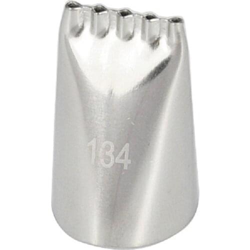 20pcs/lot)Free Shipping FDA High Quality Stainless Steel Five Holes Cake Decorating Icing Nozzle#134