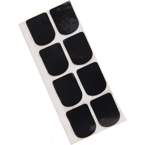 8pcs 0.8mm sax clarinet mouthpiece pads patches cushions black rubber saxophone