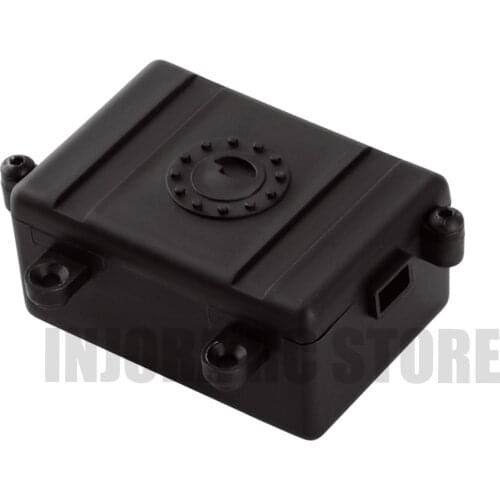 1PCS RC Car Radio Receiver Box Plastic Black ESC Receiver Box for 1/10 RC Crawler Car Axial SCX10 D90 D110