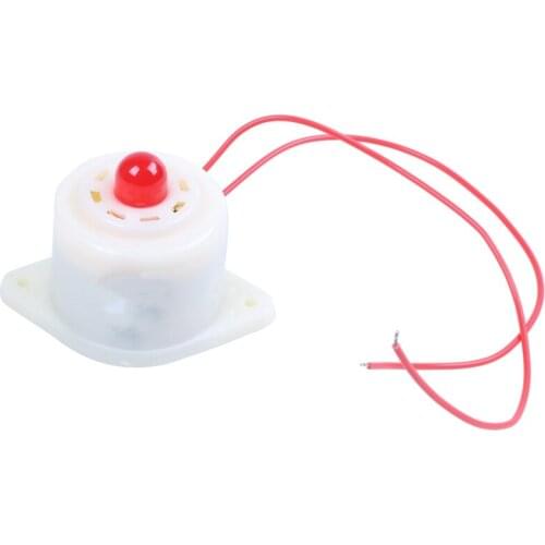 BJ-3 AC220V Industrial LED Blinker Red Alarm Siren Buzzer 100dB White