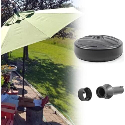 Central Rod Round Sun Umbrella Base Stand Patio Outdoor Garden Water Filled Umbrella Holder