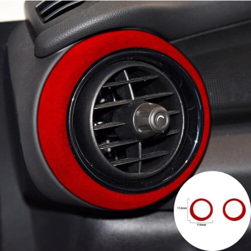 For BMW MINI F55 F56 2014-2020 Alcantara Suede Wrapping Car Instrument Air Outlet Panel Vent Trim Stickers Cove Internal Styling