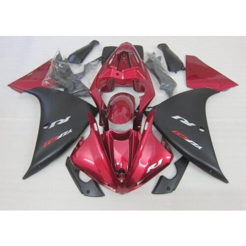 Injection mold Fairing kit for YAMAHA YZFR1 09 10 11 12 YZF R1 YZF1000 2009 2010 2012 ABS Red black Fairings set+Gifts YJ03