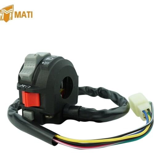 Left Handlebar Switch Control Engine Start Run Off Headlight for Yamaha Kodiak 400 Big Bear Wolverine Warrior 350 Grizzly 600